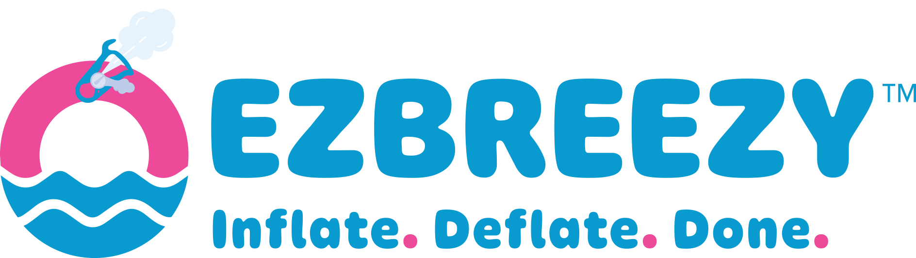 EZBREEZY™ logo – inflatable valve tool brand for easy inflation and deflation